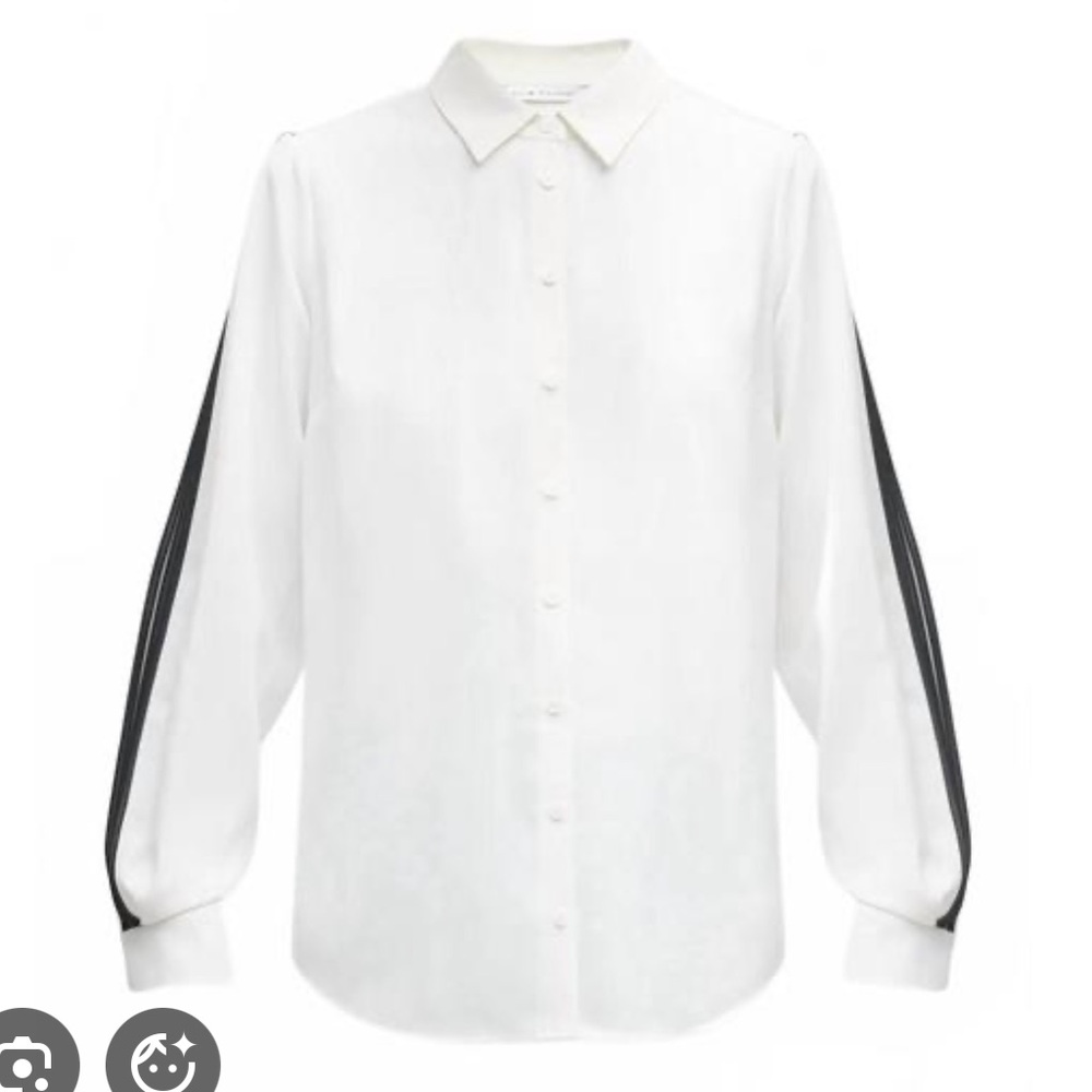 Elie Tahari black and white blouse NWT